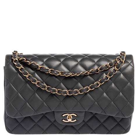 grey chanel bag|classic double flap chanel bag.